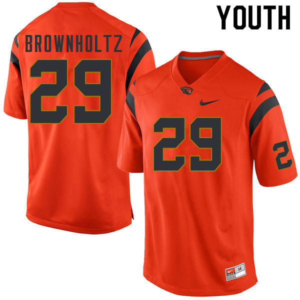 Youth #29 Cade Brownholtz Oregon State Beavers College Football Jerseys Sale-Orange - Click Image to Close